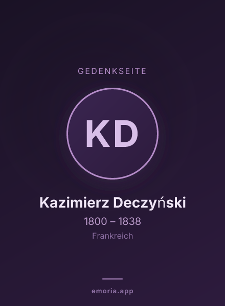 Gedenkportrait von Kazimierz Deczyński