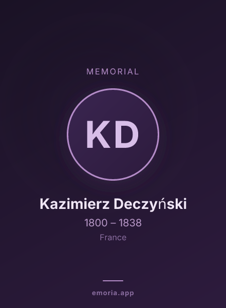 Memorial portrait of Kazimierz Deczyński