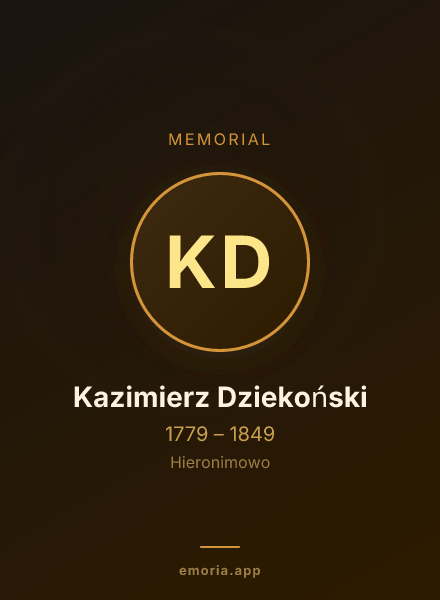 Memorial portrait of Kazimierz Dziekoński