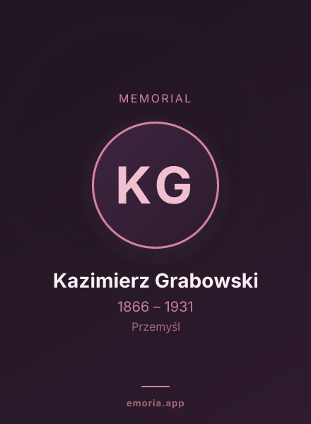 Memorial portrait of Kazimierz Grabowski