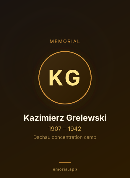 Memorial portrait of Kazimierz Grelewski