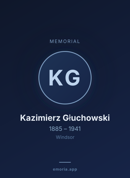 Memorial portrait of Kazimierz Głuchowski