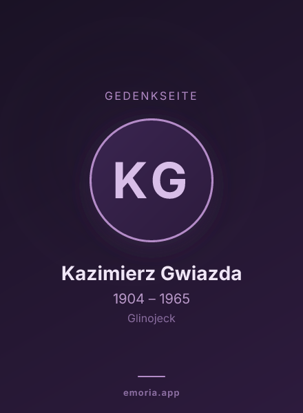 Gedenkportrait von Kazimierz Gwiazda