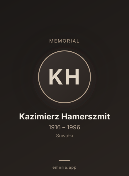 Memorial portrait of Kazimierz Hamerszmit