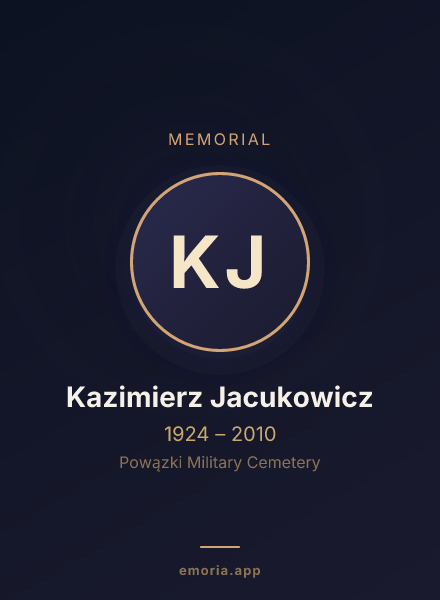 Memorial portrait of Kazimierz Jacukowicz