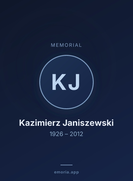 Memorial portrait of Kazimierz Janiszewski