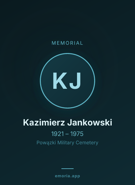 Memorial portrait of Kazimierz Jankowski