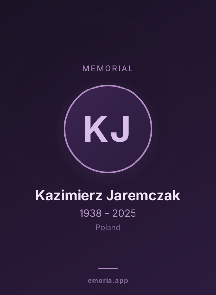 Memorial portrait of Kazimierz Jaremczak