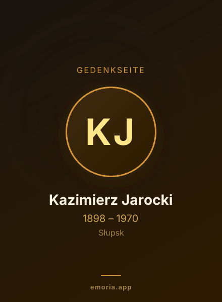 Gedenkportrait von Kazimierz Jarocki