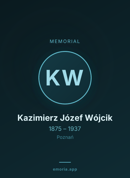 Memorial portrait of Kazimierz Józef Wójcik