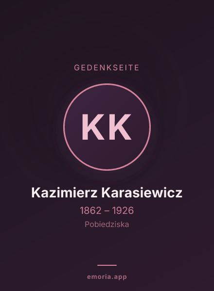 Gedenkportrait von Kazimierz Karasiewicz