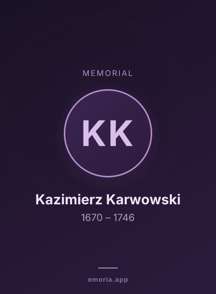 Memorial portrait of Kazimierz Karwowski