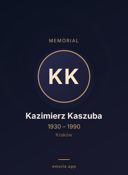 Memorial portrait of Kazimierz Kaszuba
