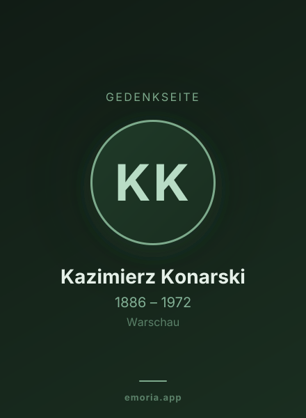 Gedenkportrait von Kazimierz Konarski