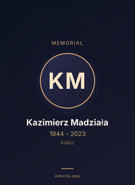 Memorial portrait of Kazimierz Madziała
