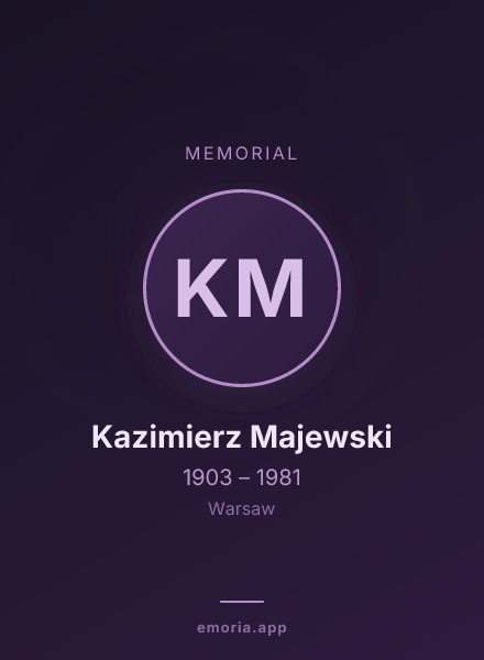 Memorial portrait of Kazimierz Majewski