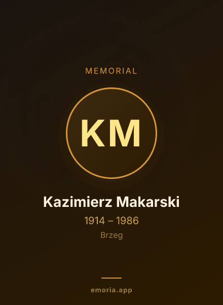 Memorial portrait of Kazimierz Makarski