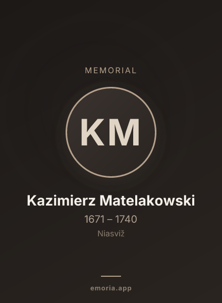 Memorial portrait of Kazimierz Matelakowski