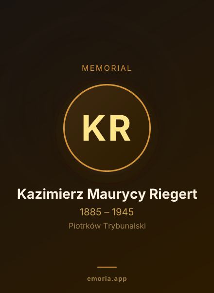 Memorial portrait of Kazimierz Maurycy Riegert