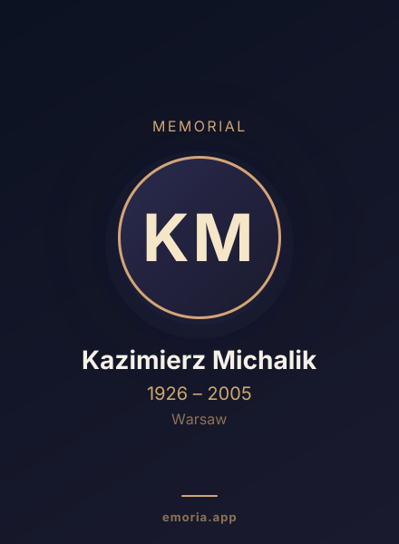 Memorial portrait of Kazimierz Michalik