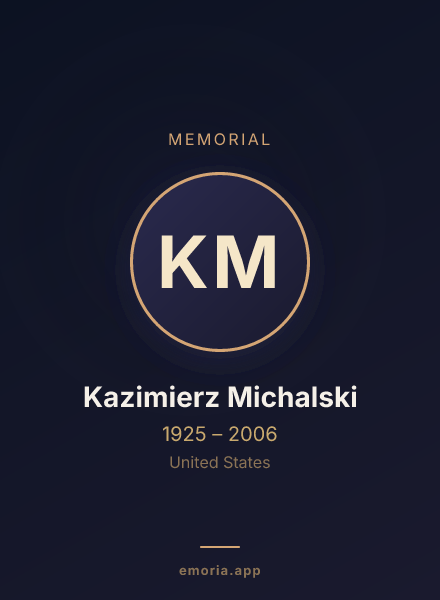 Memorial portrait of Kazimierz Michalski