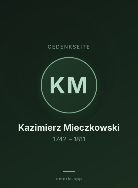 Gedenkportrait von Kazimierz Mieczkowski