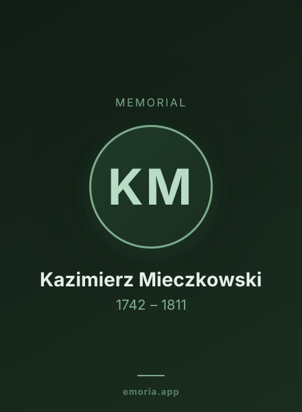 Memorial portrait of Kazimierz Mieczkowski
