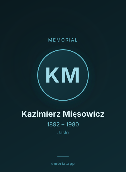 Memorial portrait of Kazimierz Mięsowicz
