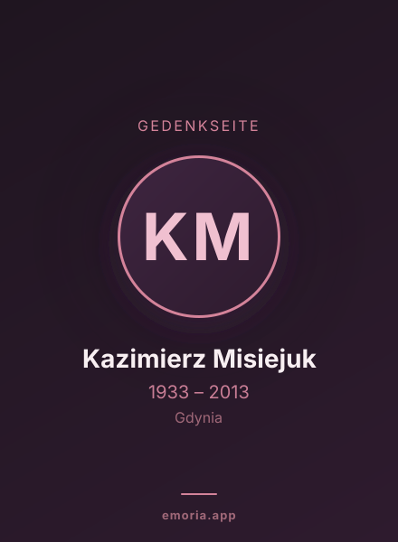 Gedenkportrait von Kazimierz Misiejuk