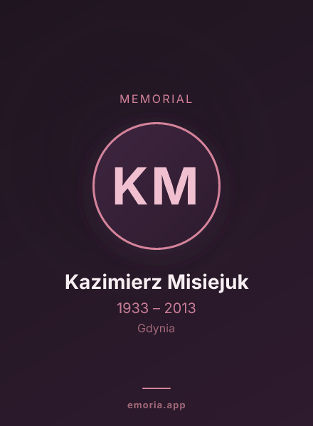 Memorial portrait of Kazimierz Misiejuk