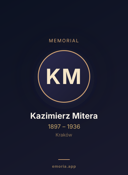 Memorial portrait of Kazimierz Mitera