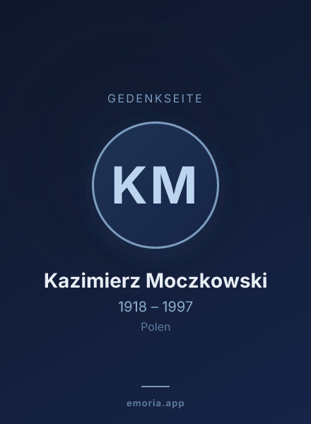 Gedenkportrait von Kazimierz Moczkowski