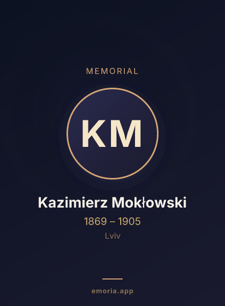 Memorial portrait of Kazimierz Mokłowski
