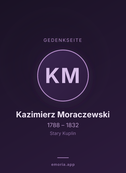 Gedenkportrait von Kazimierz Moraczewski