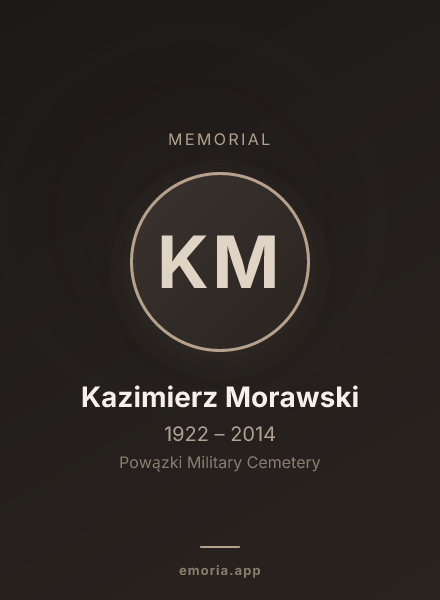 Memorial portrait of Kazimierz Morawski