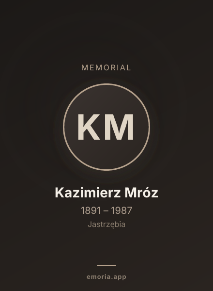 Memorial portrait of Kazimierz Mróz