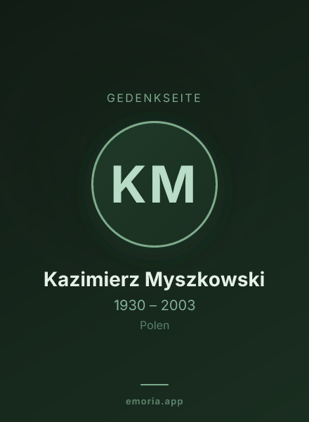 Gedenkportrait von Kazimierz Myszkowski