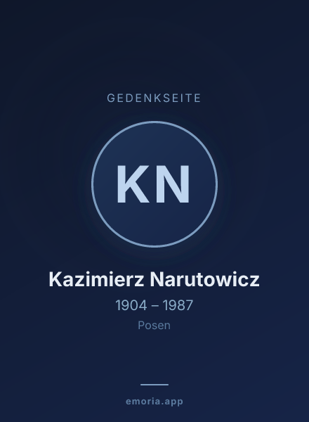 Gedenkportrait von Kazimierz Narutowicz