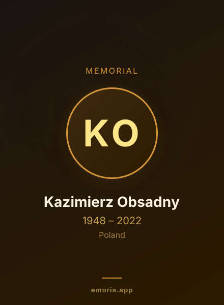 Memorial portrait of Kazimierz Obsadny