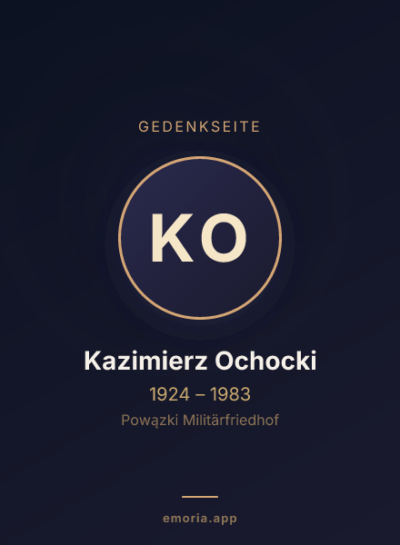 Gedenkportrait von Kazimierz Ochocki