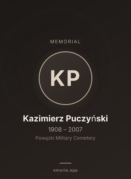 Memorial portrait of Kazimierz Puczyński