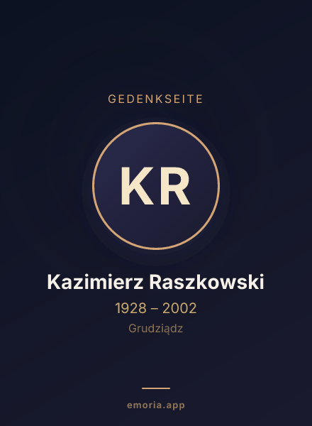 Gedenkportrait von Kazimierz Raszkowski