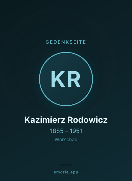 Gedenkportrait von Kazimierz Rodowicz
