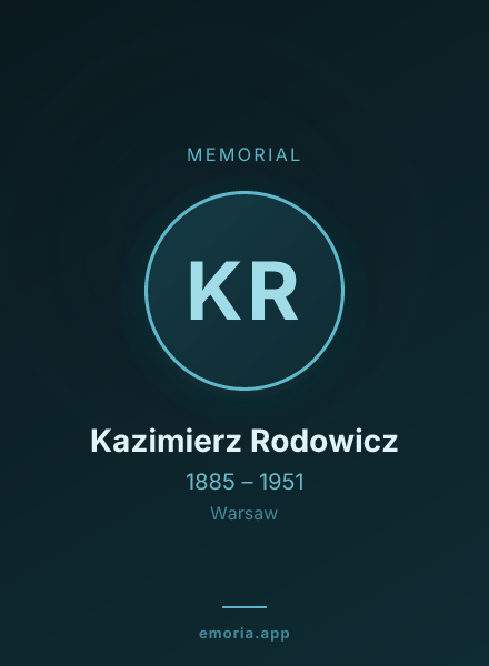 Memorial portrait of Kazimierz Rodowicz