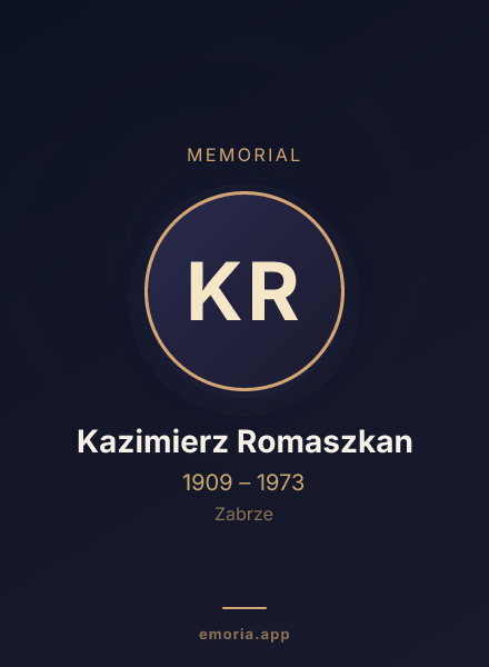 Memorial portrait of Kazimierz Romaszkan