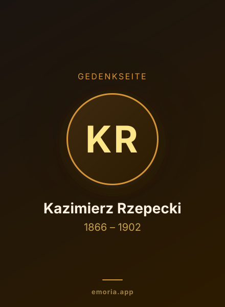 Gedenkportrait von Kazimierz Rzepecki