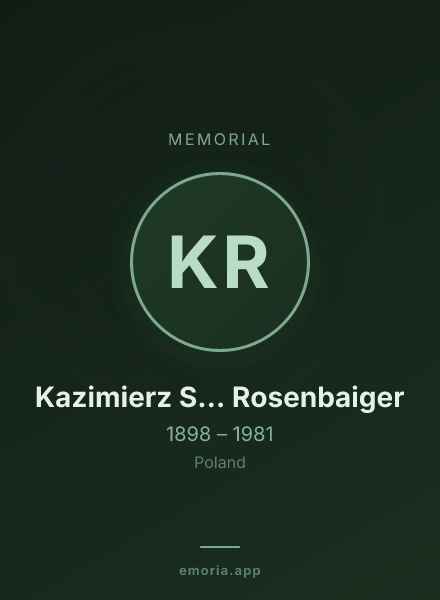Memorial portrait of Kazimierz S... Rosenbaiger