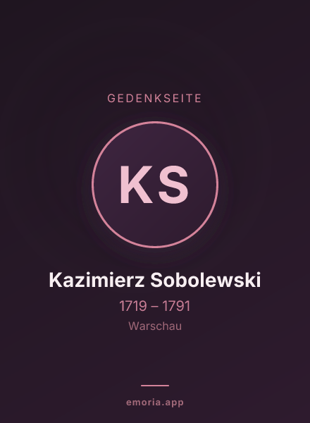 Gedenkportrait von Kazimierz Sobolewski