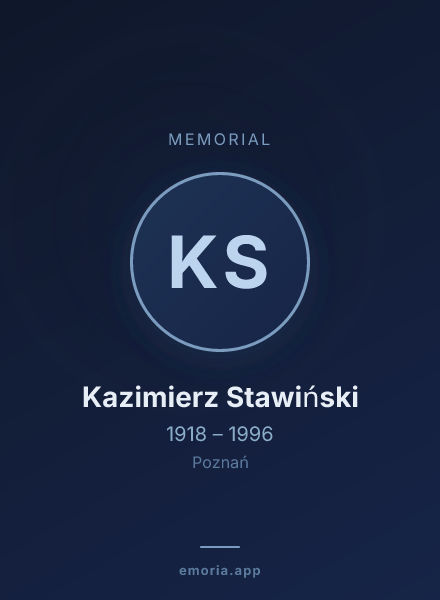 Memorial portrait of Kazimierz Stawiński