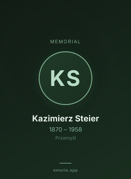 Memorial portrait of Kazimierz Steier
